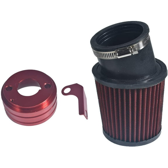 62mm Inlet Air Filter With Adapter Kit For Predator 212cc 6.5 HP GX160 GX200 Engine Racing Go Kart Cart Mini Bike