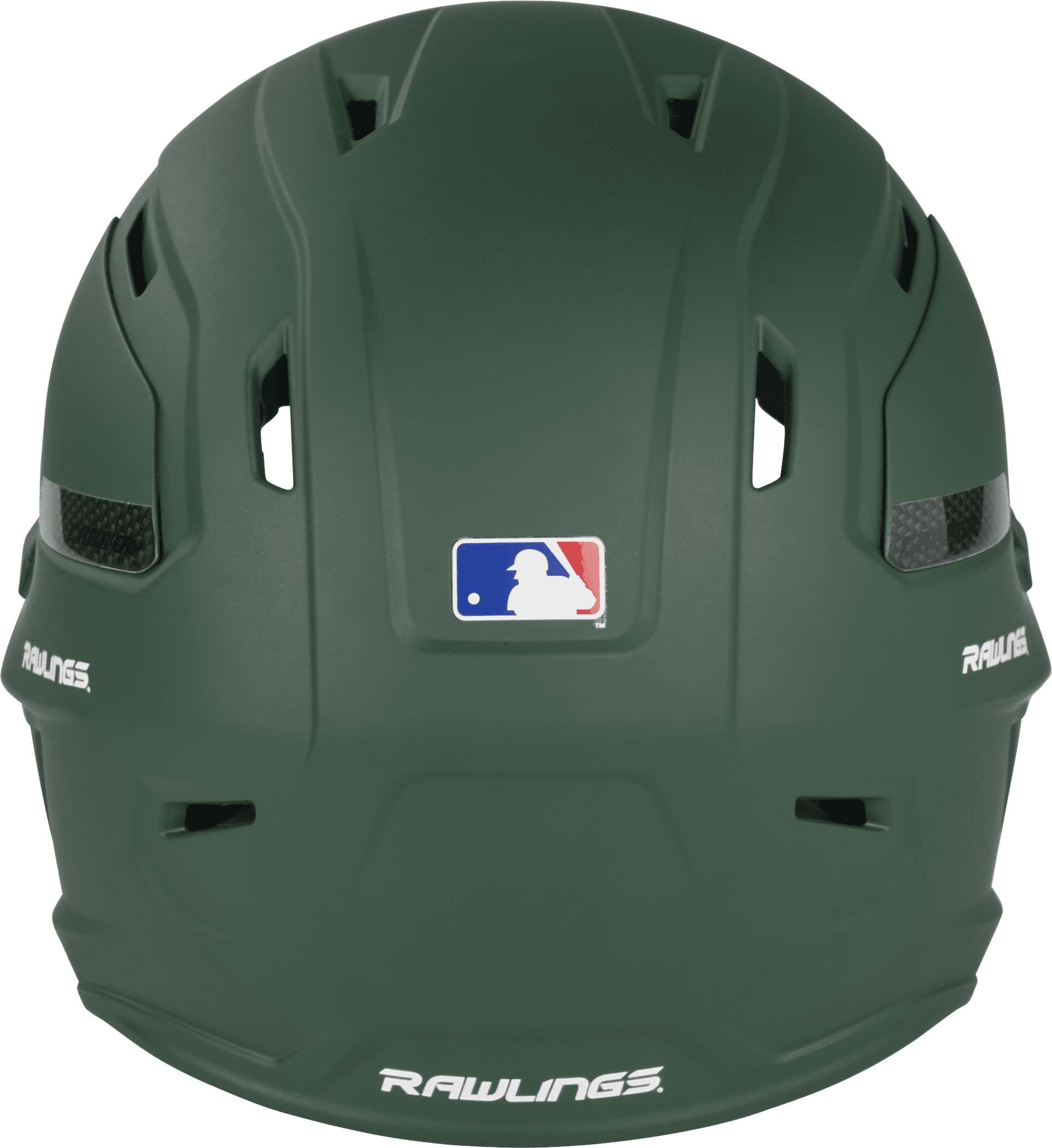 Rawlings Mach Carbon One-Tone Matte Alpha-Sized Helmet | Dark Green | Adult