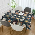thumbnail image 2 of Yayeee Tablecloths 54" x 72" Rectangle Wrinkle Resistant Party Table Cover, Square Harmony, 2 of 8