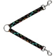 thumbnail image 1 of Dog Leash Splitter Insects Scattered Close Up Black 1 Foot Long 1 Inch Wide, 1 of 1