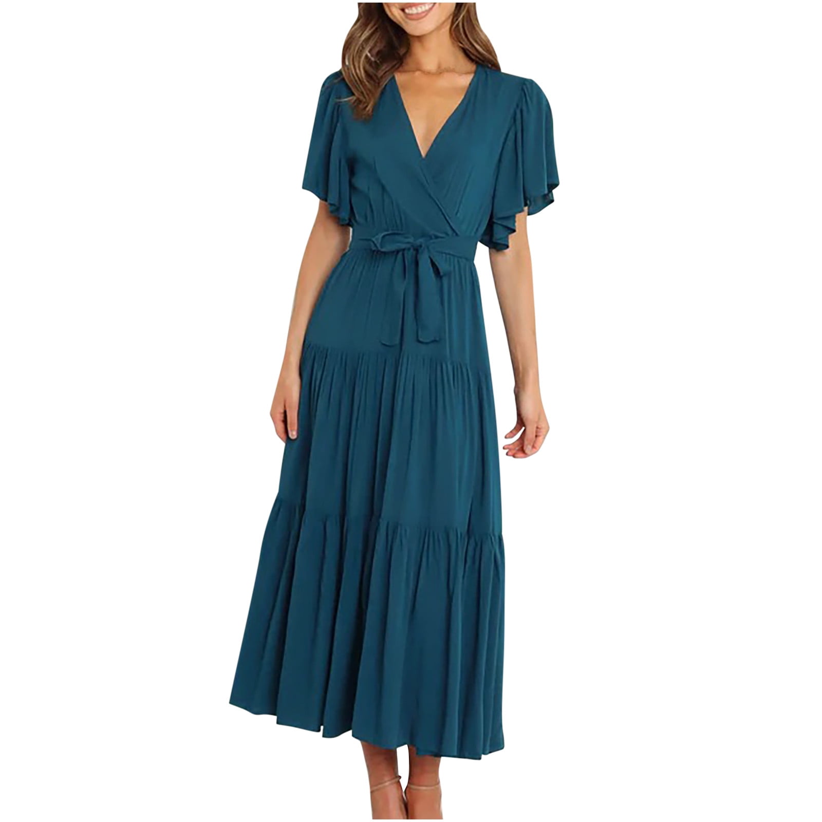 Womans Maxi Swimwear Flowy Pleated Basic Beach Honduras | Ubuy