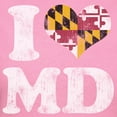 thumbnail image 3 of CafePress - I Heart Maryland Flag MD T Shirt - Women's Traditional Fit Dark T-Shirt, 3 of 4
