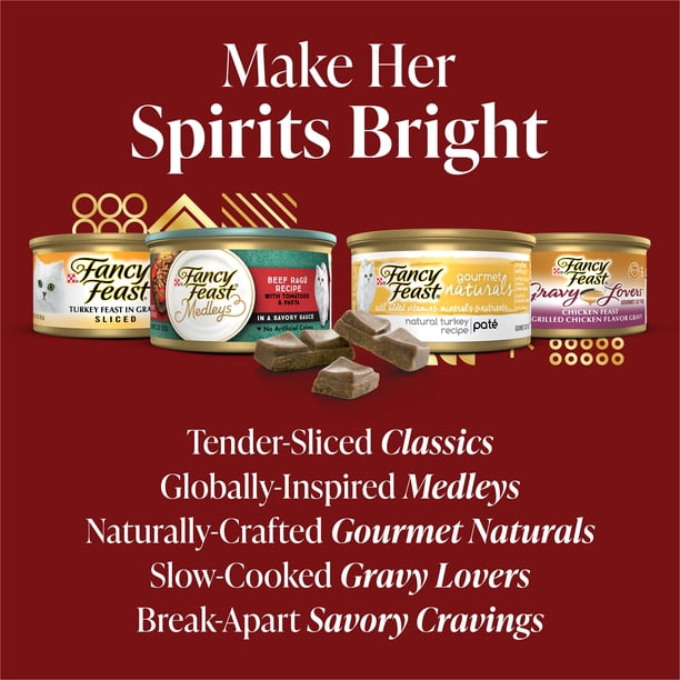 24 Pack) Fancy Feast Gourmet Wet Cat Food and Savory Cravings Cat Treats Advent  Calendar, 3 oz. Cans - Walmart.com