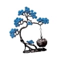 thumbnail image 3 of Quemador de incienso colgante con forma de pino, diseño vintage decorativo. Azul, 3 of 9