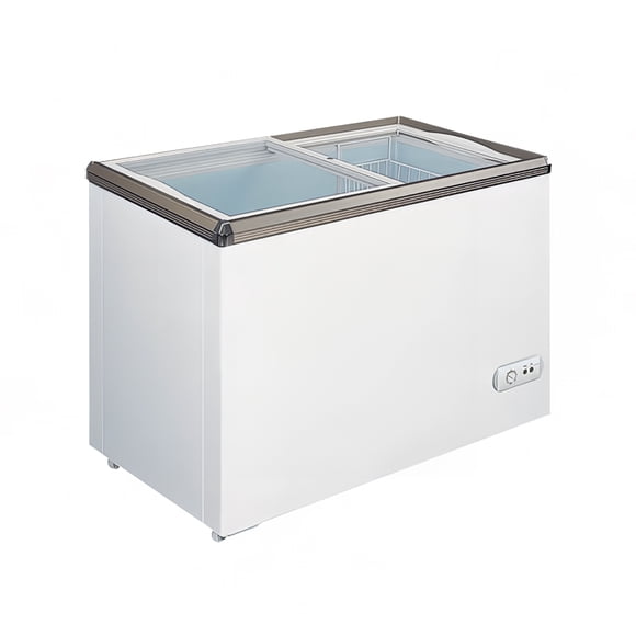 Omcan 45292 Congélateur Mobile pour Crème Glacée de 34 Pouces avec 1 Panier - Blanc, 110 V