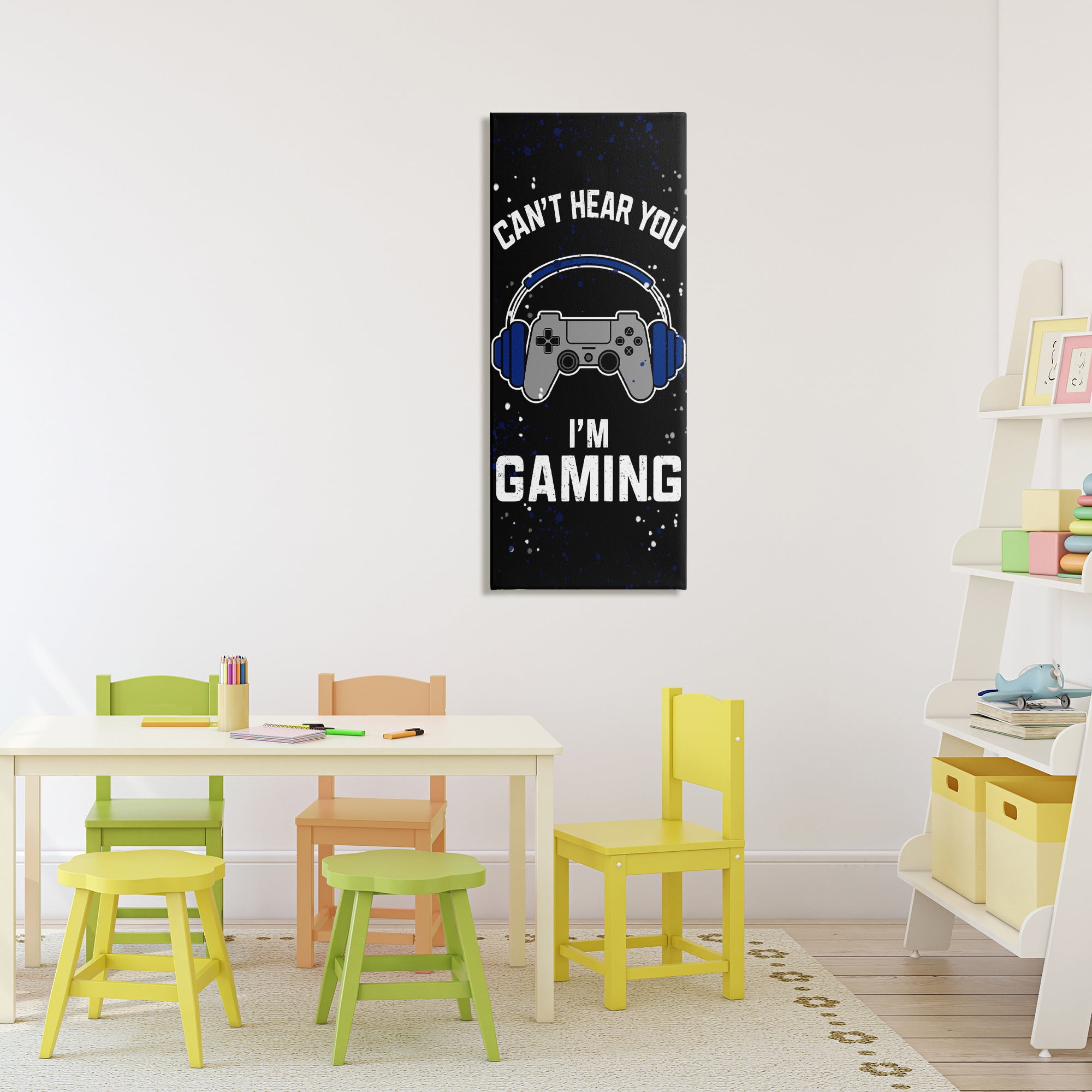 Stupell Industries Can't Hear You Gaming Canvas Wall Art, design by Kim Allen