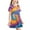 Multicolor2, variant on Pounoo New Kids Dresses Girls 3-12 Years Children'S Fashion Printed Dreamy Short Sleeved Round Neck Dress Girls Dresses 7-8