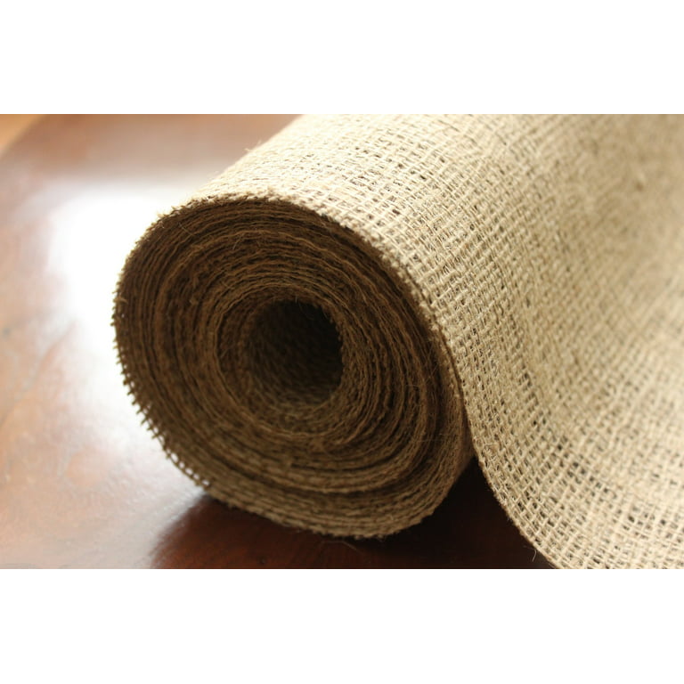 Efavormart 12 inch x 10 Yards Natural Brown Burlap Fabric Roll, Beige