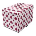 thumbnail image 1 of Vintage Rose Dog Crate Cover, Continuous Feminine Flowers on Polka Dots Background, Easy to Use Pet Kennel Cover Small Dogs Puppies Kittens, 7 Sizes, Pale Pink Raspberry, by Ambesonne, 1 of 1
