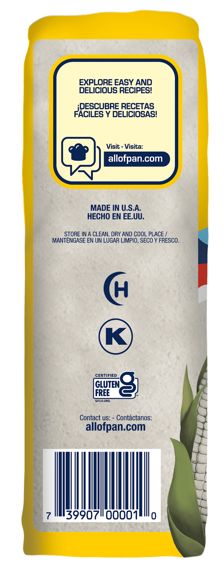 (10 pack) P.A.N. Gluten Free White Corn Meal 35.27 oz