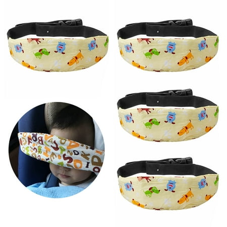 3Pcs Baby Kid Head Support Holder Sleeping Belt Adjustable Safety Car Seat Sleep Nap Holder Fastening Belt (Random