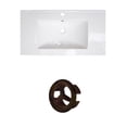 thumbnail image 1 of American Imaginations 21-in. W 3H8-in. Ceramic Top Set In White Color AI-20785, 1 of 1
