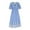 B38 Blue womens summer Dress clearance under $5, variant on Deals of the Week Wuchoa Summer Spring Short Sleeve Wedding Guest Dress for Women Casual Pleated Fashion Embroidered Aline Midi Sun Dress Wrap Ruffle V Neck Cute White Western Dress