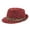 Red, variant on Men Fedora Hat Banded Lightweight Summer Hat Breeze Cool City Travel Hat Sun Ready Trip
