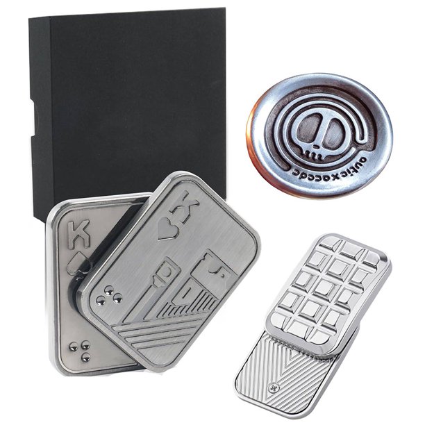 3pcs Metal magnético Fidget Slider Ansiedad Autismo TDAH Regalos para adultos y adolescentes