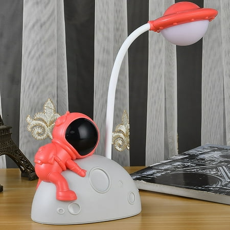 

Cartoon Spaceman Astronaut Eye Desk Lamp Cartoon Moon Lamp Led Learning Eye Rechargeable Desk Lamp Wireless Bedside Lamp Cute Creative Children Night Lamp