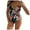 Black, variant on LYXSSBYX Bikini Sets for Women Women's Sexy One-Piece Swimwear Print Swimsuit Bikini Bandage Swimming Beachwear