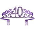 thumbnail image 1 of Miangastore Couronne Coiffe Violette 1Ensemble 5.9*4.7*1.6 Po Alliage, 1 of 8