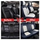 thumbnail image 4 of Fundas de asiento de coche de piel de napa, lisas como el hielo, impermeables, 5 asientos, 4 of 7