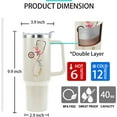 thumbnail image 4 of Nurse Gifts for Women Nurse Tumbler Nurse Coffee Mug Cup with Lid and Straw - 40 Oz Stainless Steel Insulated Water Bottle - Gifts for Practitioner Nurse Nursing Student Men Women, 4 of 6