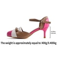 thumbnail image 4 of SZJXBUY Sports Sandals for Women,Summer Casual Close Toe Low Heel Colorful Bow Pumps Block Heels Cute Bow Sweet Comfortable Shoes Pink,40, 4 of 9