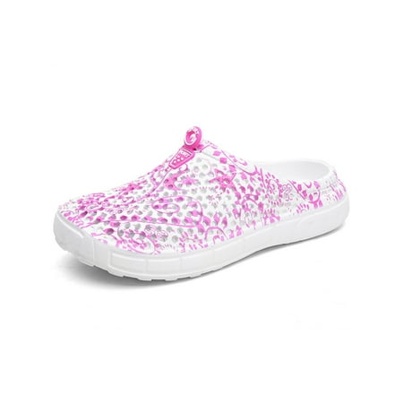 Purple Womens Clogs - Summer Sandals Garden Clog Shoes Beach Footwear Water Bash Women’s Summer Slippers for Men