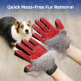 thumbnail image 3 of Pet Glove Gentle Deshedding Brush Glove Efficient Pet Hair Remover Mitt Perfect for pets with Long & Short Fur - 1 Pair, 3 of 4