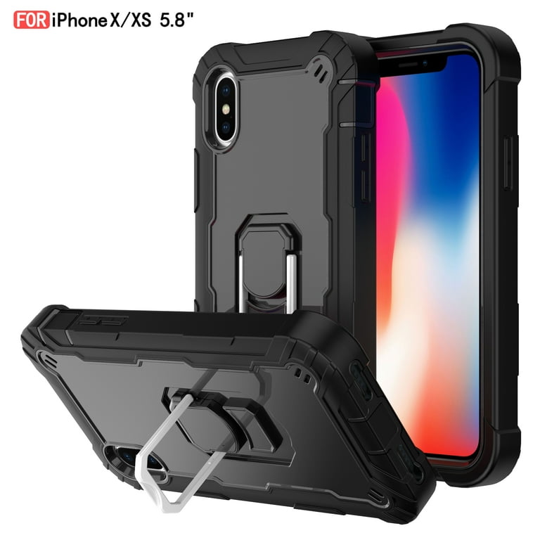 iPhone XS/X Case - Heavy Duty Hybrid Rugged Dual Layer Protective