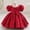 Red, variant on RTKFRFLM Girls 1st Birthday Gown Flower Girl Wedding Dress Toddler Elegant Princess Tutu Gown for Formal Party High-End Baptism Christening Outfits for Babies and Kids