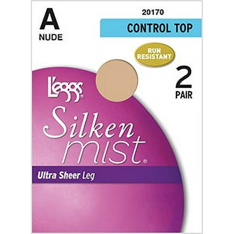 L'eggs Silken Mist Control Top Beautifully Sheer Pantyhose Sheer Toe Nude Q  Plus - Shop Socks & Hose at H-E-B