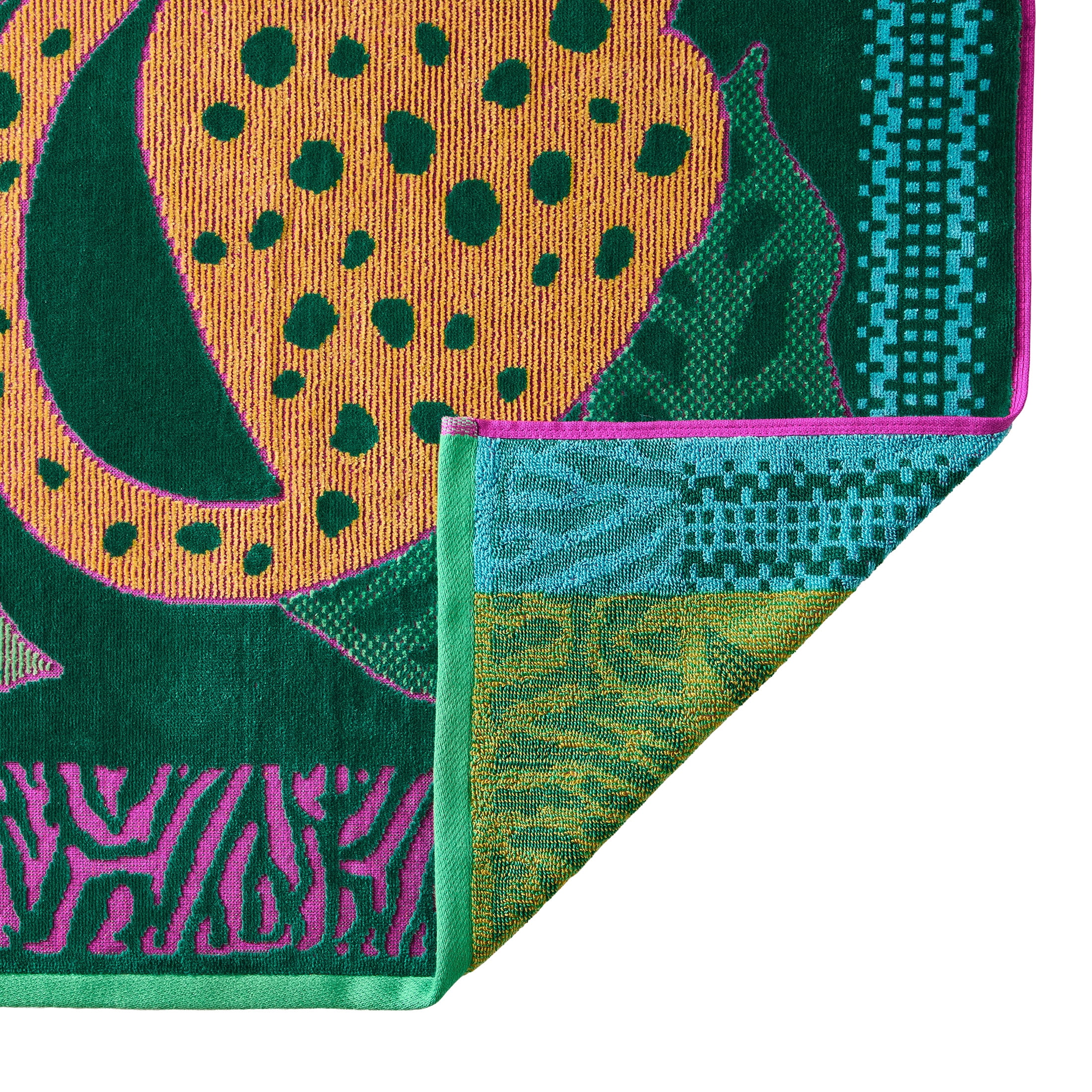 Better Homes & Gardens Cotton-Blend Beach Towel, 72 x 38 in, Jungle Cat