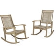 thumbnail image 1 of Noble House Lucas Rustique Chaise à Bascule en Osier (Lot de 2) Brun Clair/multi-Brun, 1 of 2