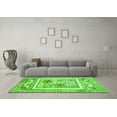thumbnail image 3 of Ahgly Company Indoor Square Abstract Green Modern Area Rugs, 5' Square, 3 of 4