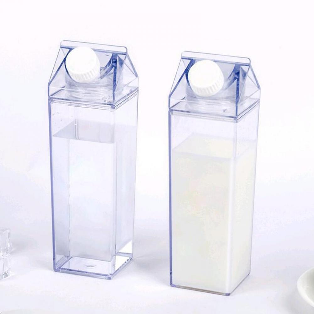 Wholesale 30 or 60 Pcs Reusable Clear Water Bottle Milk Box Carton