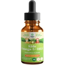 Liquid Omega 3 EPA DHA for Kids - Organic Vegan Omega 3 for Kids Brain Eye and Full Body Development with Vegan DHA EPA & ALA - Kids Omega 3 Liquid Supplement with Algae & Flaxseed Oil Liquid 2 fl oz