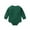 Green, variant on Huowey Boys Girls Long Sleeve Solid Color Pullover Romper Sweatshirt Bodysuits Clothes