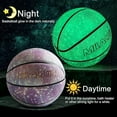 thumbnail image 2 of VEZLOP Basketball, Glow in the Dark Basketball, Glowing Composite Leather Luminous Basketball Gift for Youth, Men, Women, Indoor-Outdoor Night Basketball Size 7(29.5") / 6(28.5") / 5 (27.5") with Pump, 2 of 6