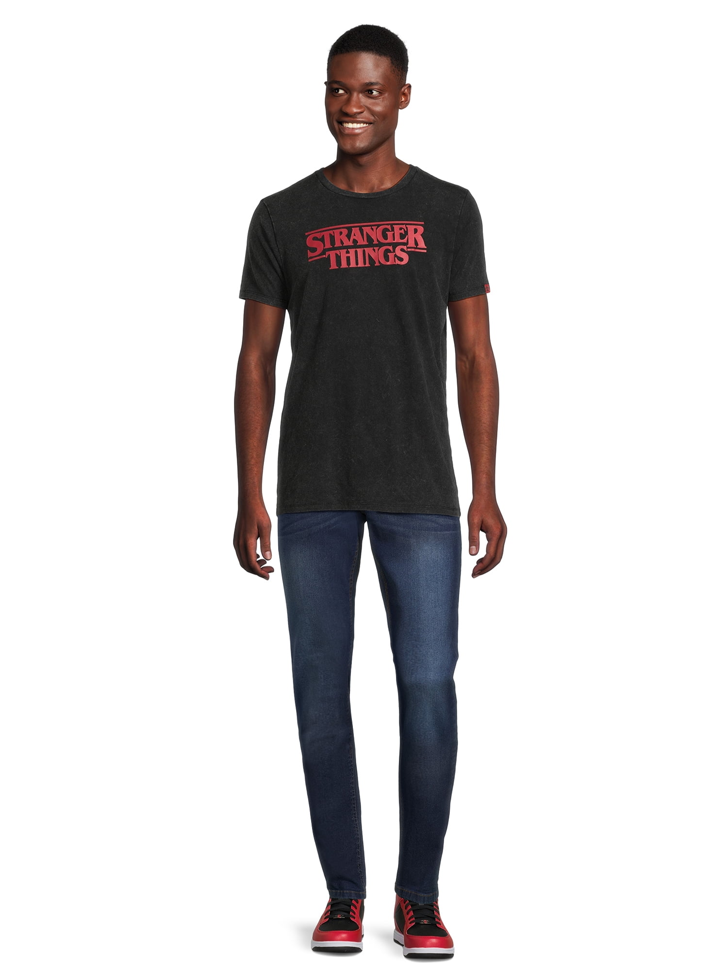 Netflix Stranger Logo, Men's Apparel Graphic T-shirt, Sizes S-3XL (Men's Big & Tall)