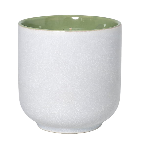 Better Homes and Gardens 1-Wick Ceramic Jar Candle, Mandarin Basil, 8 oz