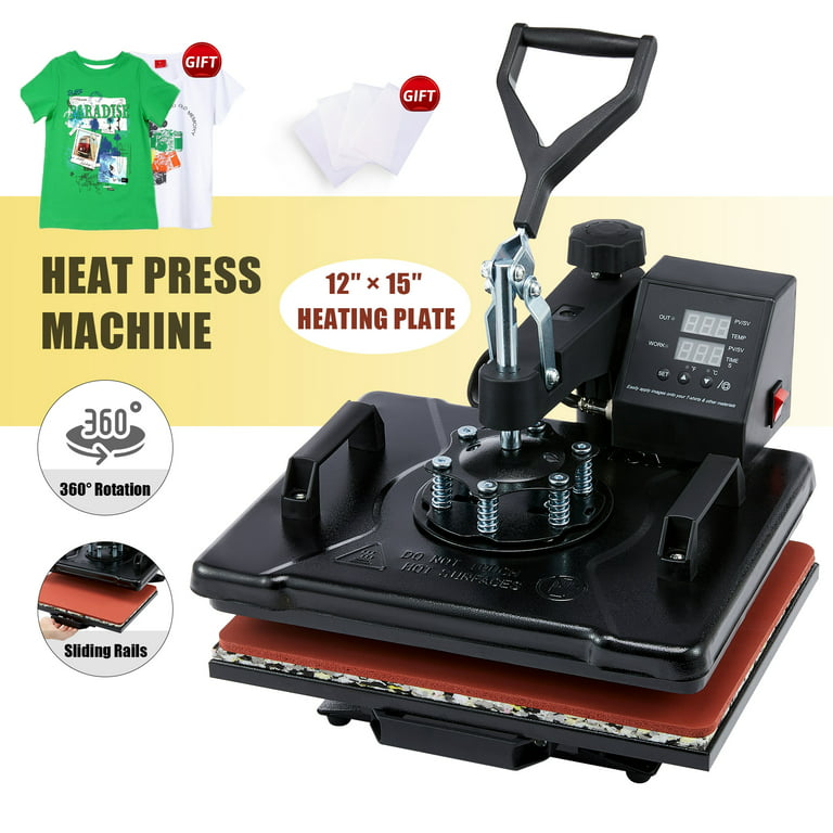 BENTISM Heat Press Machine,12X10 Heat Press Dual Digital Heat