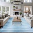 thumbnail image 3 of Large Area Rugs for Living Room Bedroom, Light Blue 5'x8' Rug Washable Carpet Runner Indoor Outdoor, Modern Abstract Art Ombre Striped Non Slip Floor Mats Rug for Kitchen, Bathroom, 3 of 8