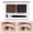 B, variant on Two-Color Eyebrow Powder - Waterproof Sweat-Proof 0.88oz, Smooth Fine Pigment, Natural Long-Lasting Makeup, Professional Brow Kit, Travel-Friendly, Matte and Shimmer, Women 1PC*2