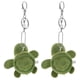thumbnail image 1 of 2pcs Fluffy Keychain Plush Turtle Keychain Stuffed Animal Keychain Bag Hanging Keychain, 1 of 4
