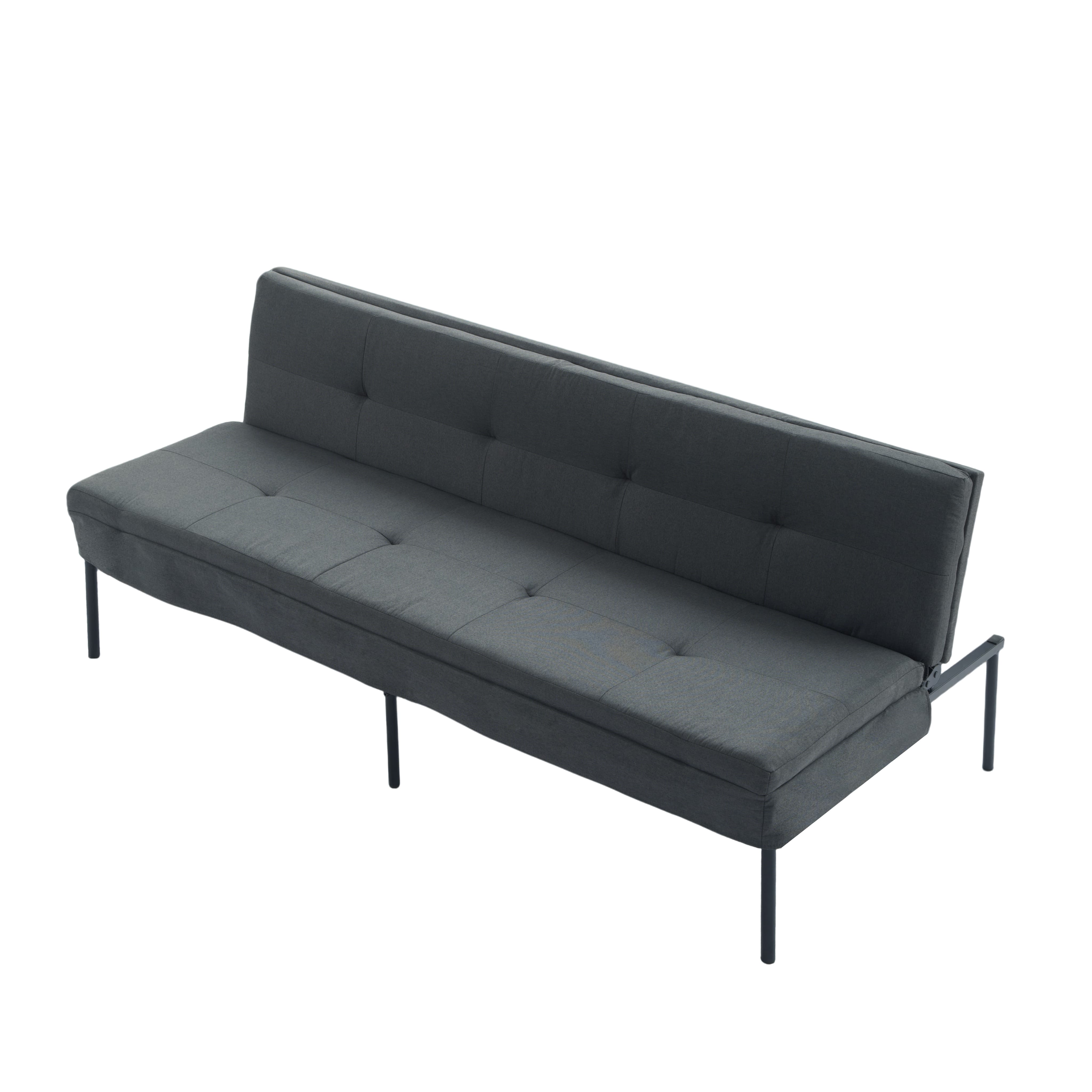 BSHTI 69.88 inch Futon Sleeper Sofa,Upholstered with Polyester Fabric Convertible Sofa,Perfect for Small Spaces,Livingroom