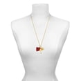 thumbnail image 2 of Delight Jewelry Acrylic Large Maroon Megaphone - Gold-tone Class of 2026 Graduation Zoey Charm Necklace, 28", 2 of 4