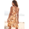 thumbnail image 3 of LASCANA Women's Printed Wrap Look Dress Tie, 3 of 5
