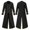 Black, variant on Double Layer Steampunk Long Coat, Gold Trim Victorian Long Tail Coat, Double Layer Steampunk Formal Tailcoat for Halloween Noble Pirate Magician Cosplay, Medieval Vintage Stage Costume, Black XL