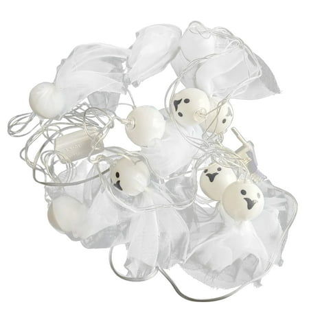 

Halloween Ghost Lamp String White Ghost Decoration Decorate Ghost Pendant
