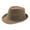 Khaki, variant on ZQUUVOU Men Women Classic Structured Trilby Fedora Hat Gray