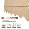 thumbnail image 5 of Yescom 2 Pcs 15.5x4 Ft Canopy Cover Replacement with Valance for Pergola Structure Tan, 5 of 8